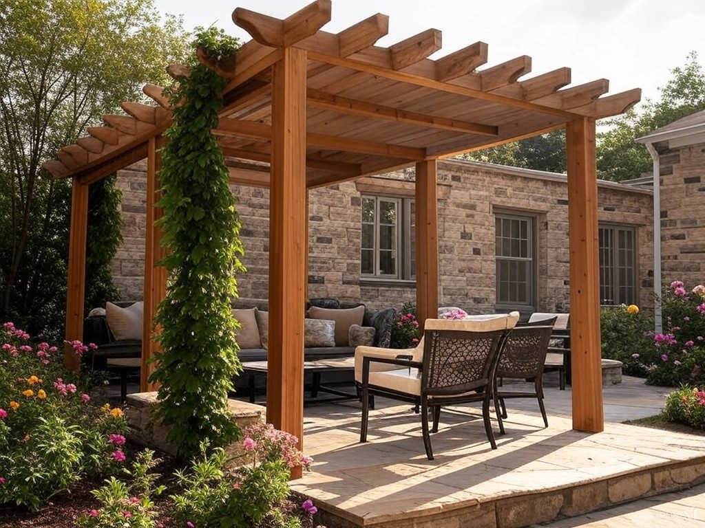 Pergola jardin
